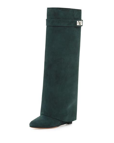 givenchy green knee high boots|Givenchy shark boots on sale.